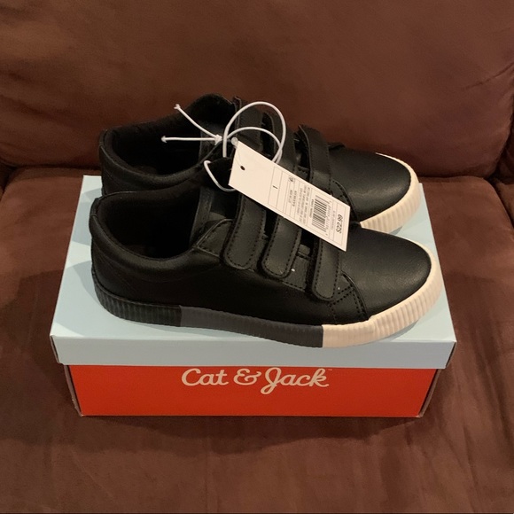 Boys’ Wilson Triple Strap Sneakers Black - Picture 3 of 4